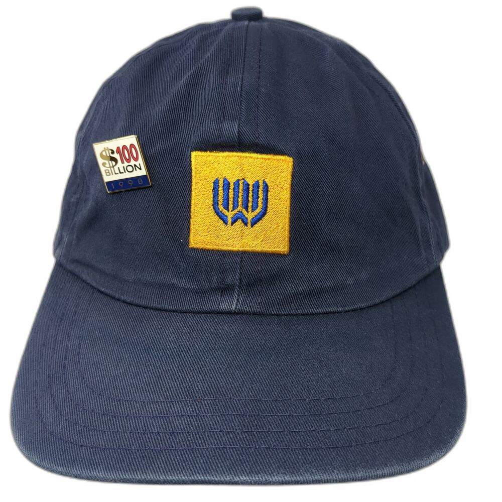 Westin Hotels Baseball Cap Blue One Size $100 Billion Pin Back Slogan Cotton Hat